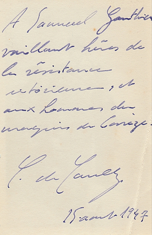 EUGENE DELACROIX LETTRE AUTOGRAPHE SIGNEE APRES LA MORT DE SON ELEVE Mr