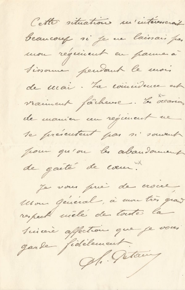 lettre signée