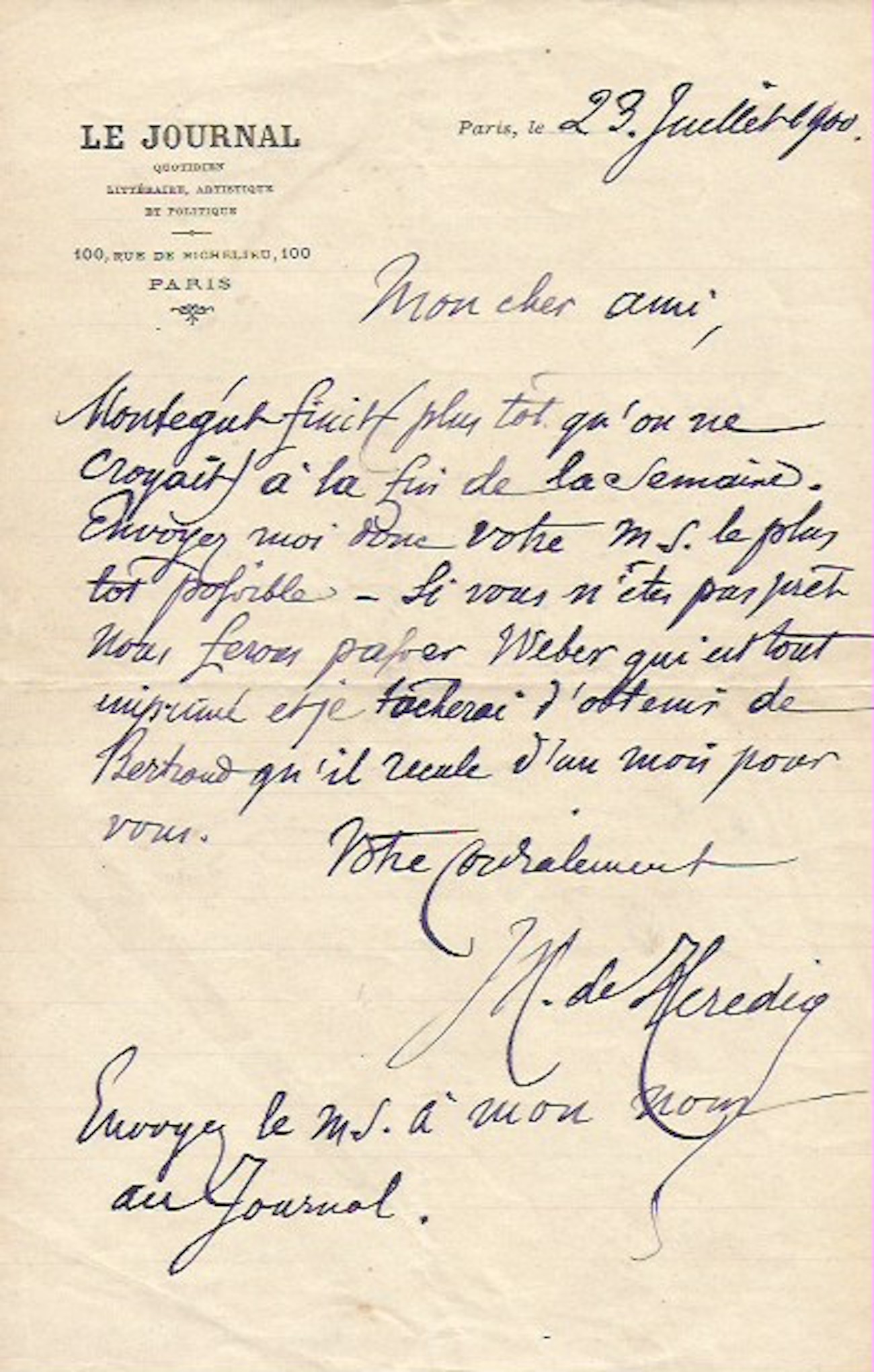 José Maria De Heredia Poeme Celebre