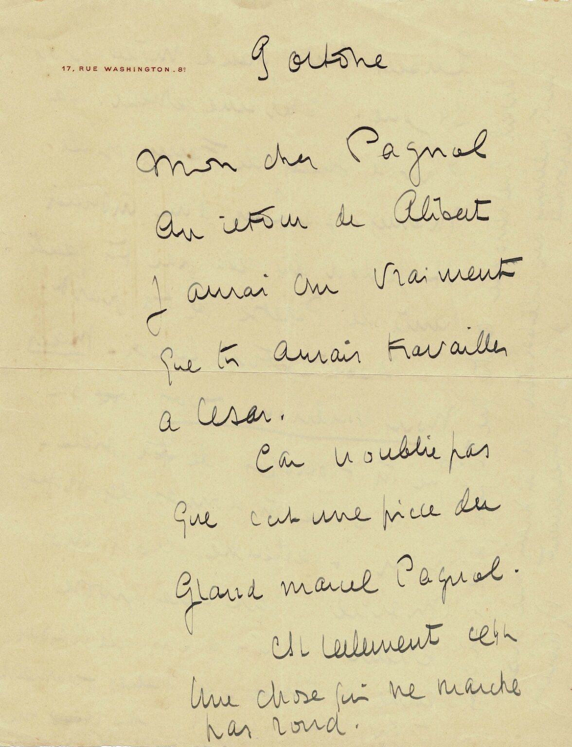 RAIMU criticizes his friend Marcel PAGNOL for writing 