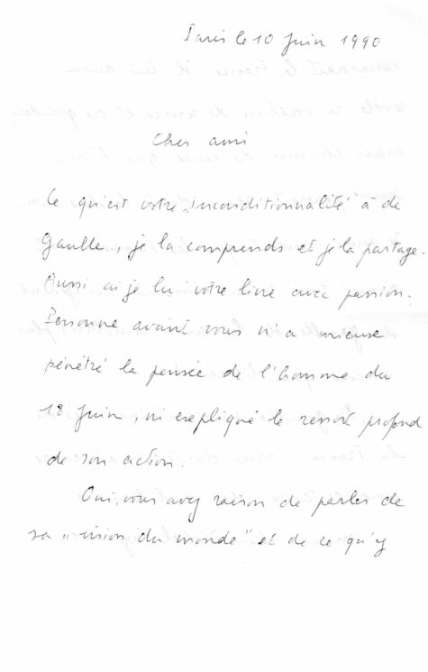 Deux lettres de Geneviève de GAULLE-ANTHONIOZ à propos du Général. – Image 3