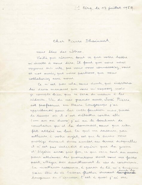 André BRETON prépare l’exposition internationale du surréalisme. EROS.