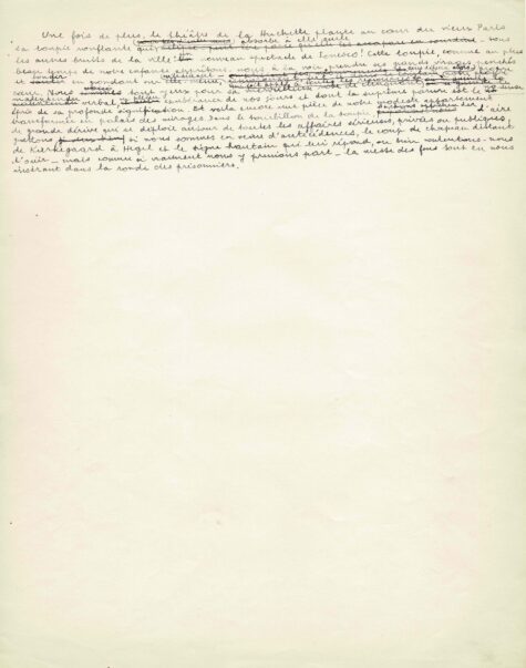 André BRETON - Double manuscrit sur le théâtre et Eugène IONESCO. 1955. – Image 2