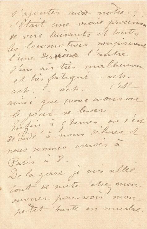 Camille CLAUDEL se réjouit de son marbre de La Petite Châtelaine. – Image 3
