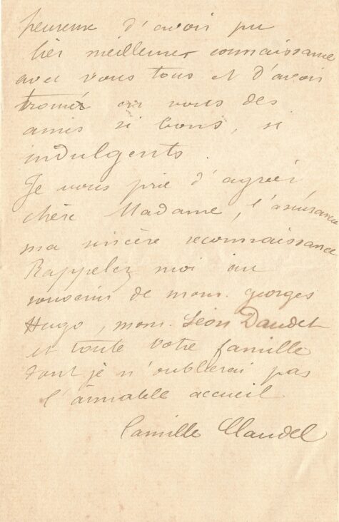Camille CLAUDEL se réjouit de son marbre de La Petite Châtelaine. – Image 6