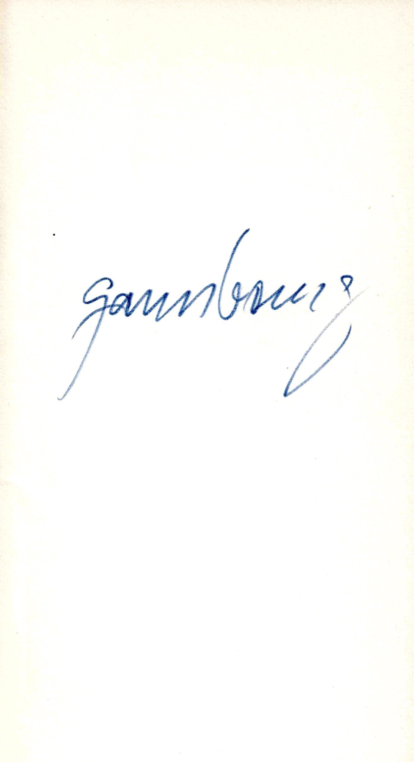 Serge GAINSBOURG - "Evguenie Sokolov" - Signature autographe.