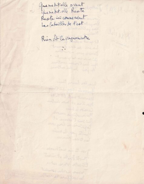 Louis ARAGON  - Poème de guerre – "J’attends sa lettre au crépuscule". – Image 2