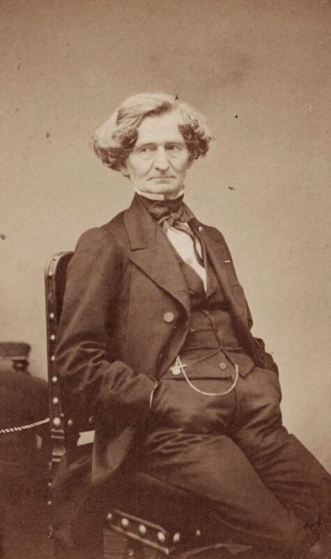Rare portrait photographique d'Hector BERLIOZ par Pierre PETIT. 1863