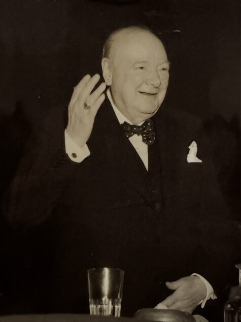 Winston CHURCHILL - Vintage silver print - April 1952.