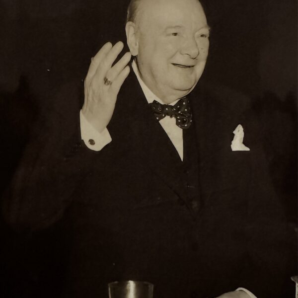Winston CHURCHILL - Vintage silver print - April 1952.