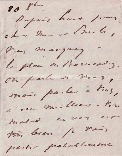 Victor HUGO retourne à Hauteville-House : « Le travail me bat le rappel. »