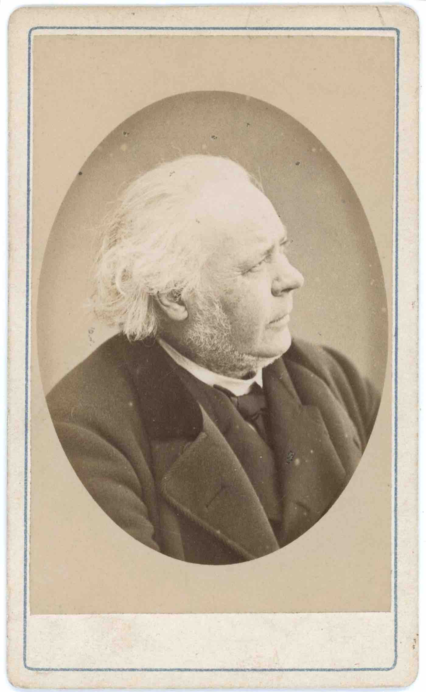 Raro ritratto fotografico di Honoré Daumier, di Jean Thierry, 1869.