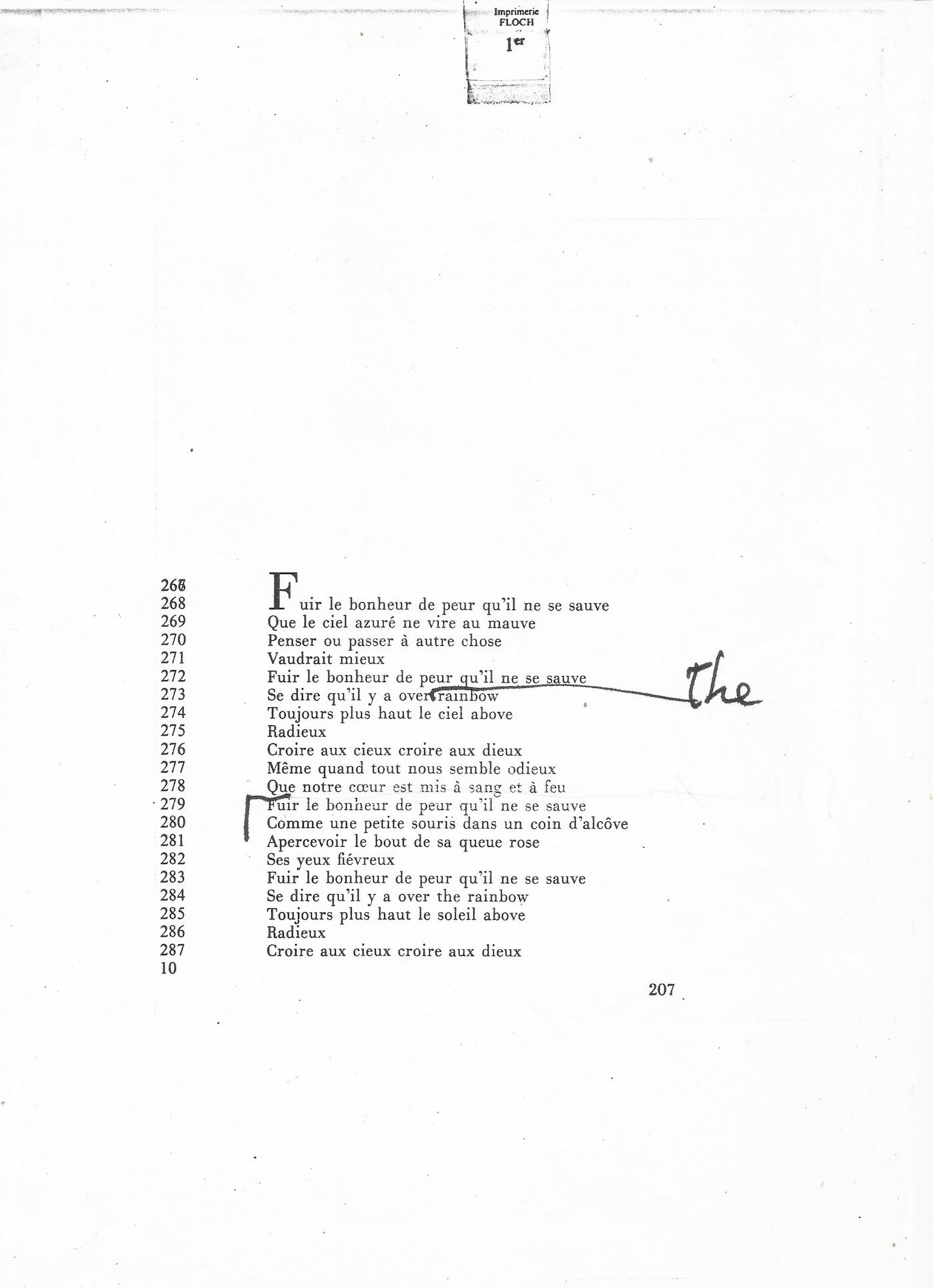 Serge GAINSBOURG - "Fuir le bonheur de peur qu’il ne se sauve."