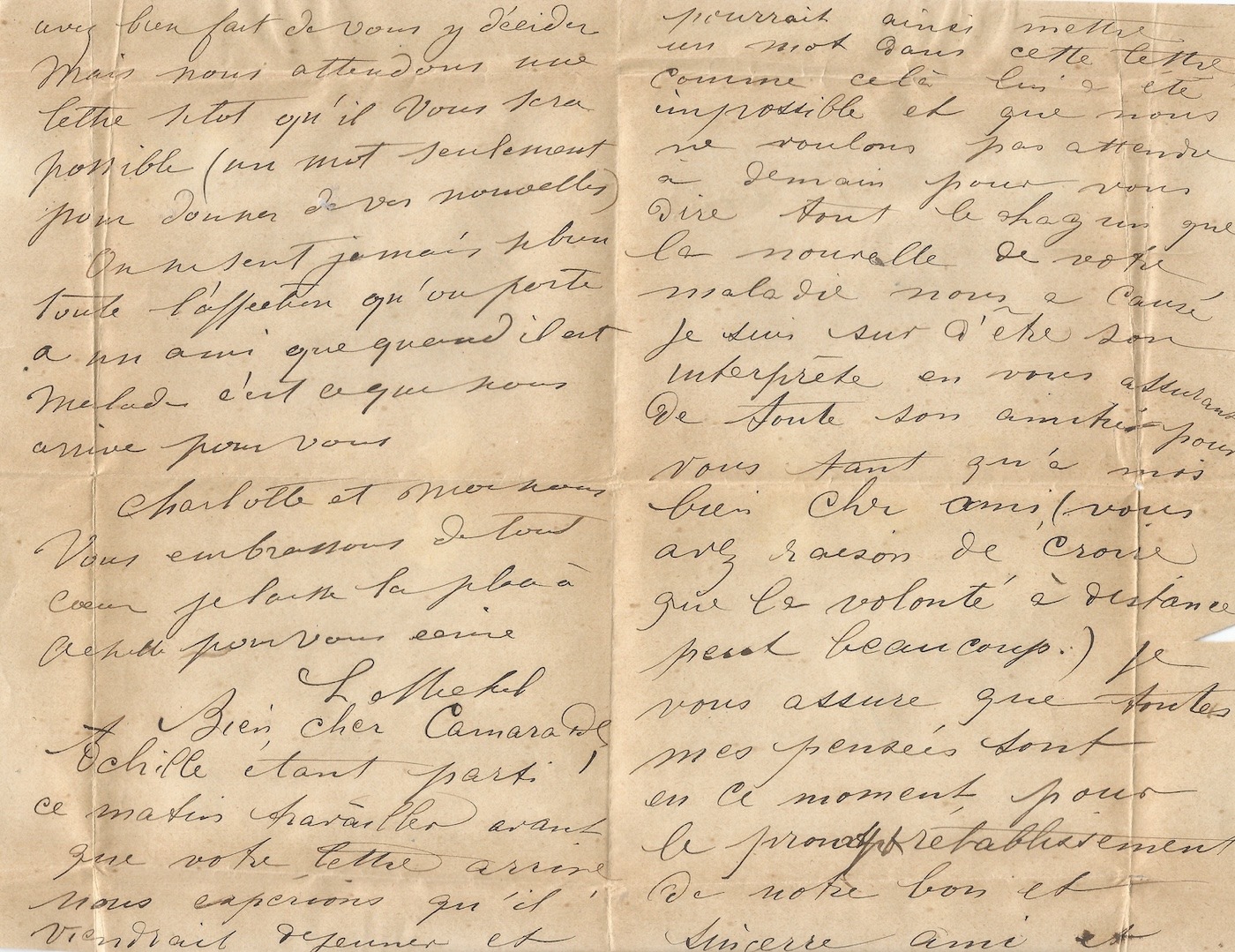 Louise MICHEL - Lettre autographe signée au camarade Alexandre Roy. – Image 2