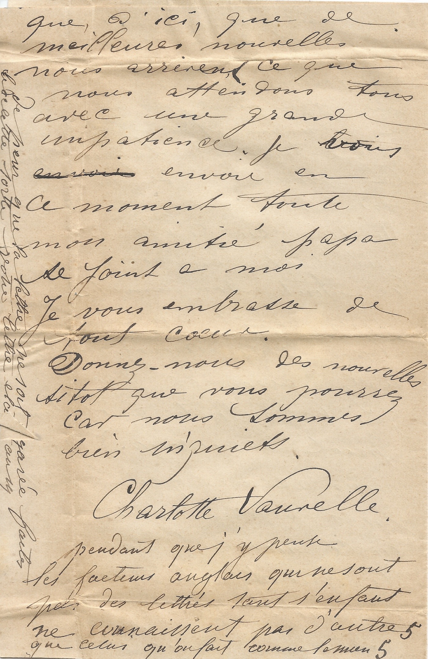 Louise MICHEL - Lettre autographe signée au camarade Alexandre Roy. – Image 3
