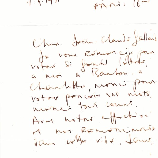 Jane BIRKIN est dévastée par la mort de Serge GAINSBOURG. Avril 1991.
