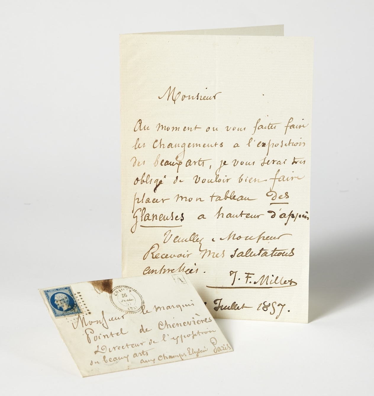 L'exposition du chef-d'oeuvre de Jean-François MILLET, "Des Glaneuses".