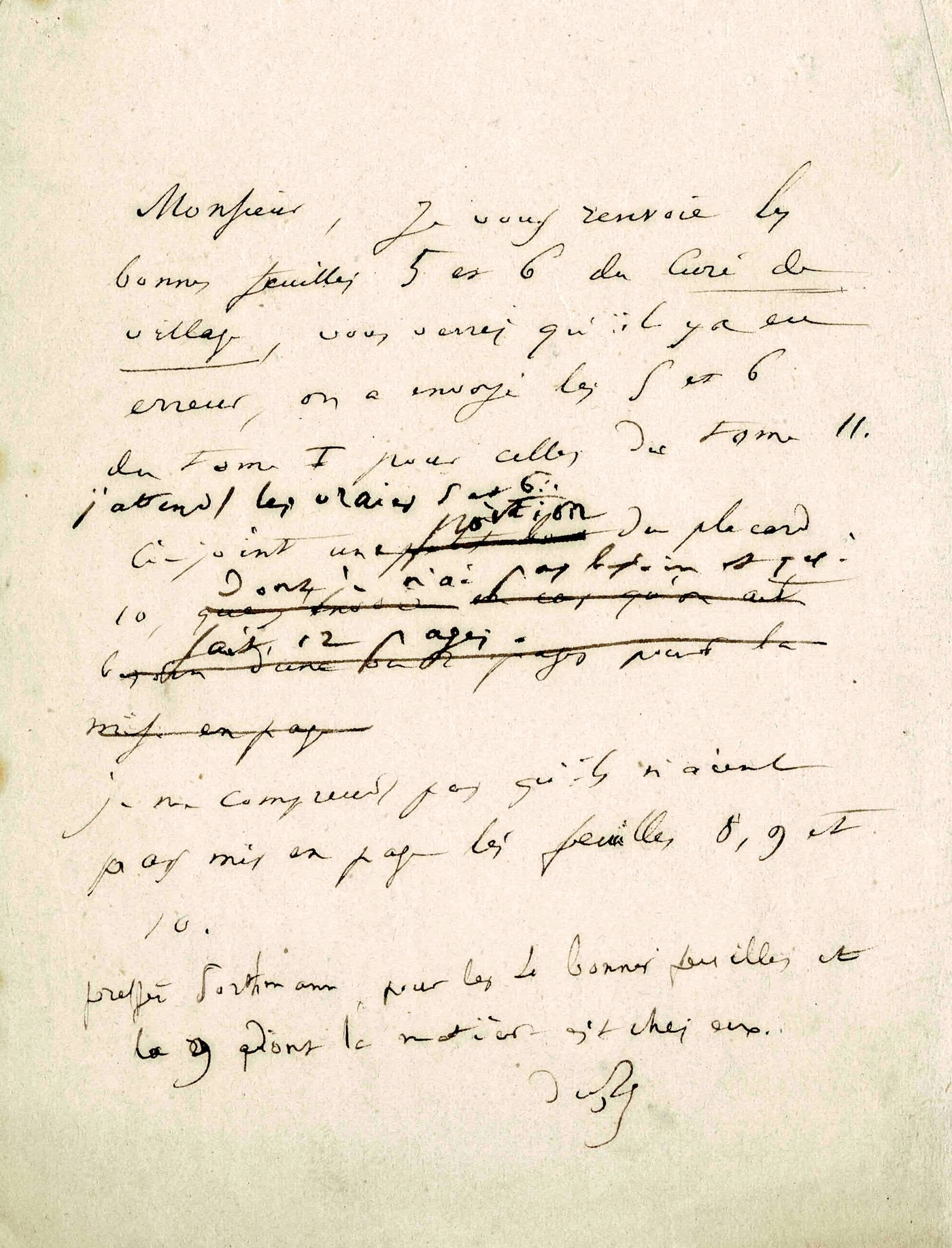 Honoré de BALZAC fait publier son "Curé de village". 1840.