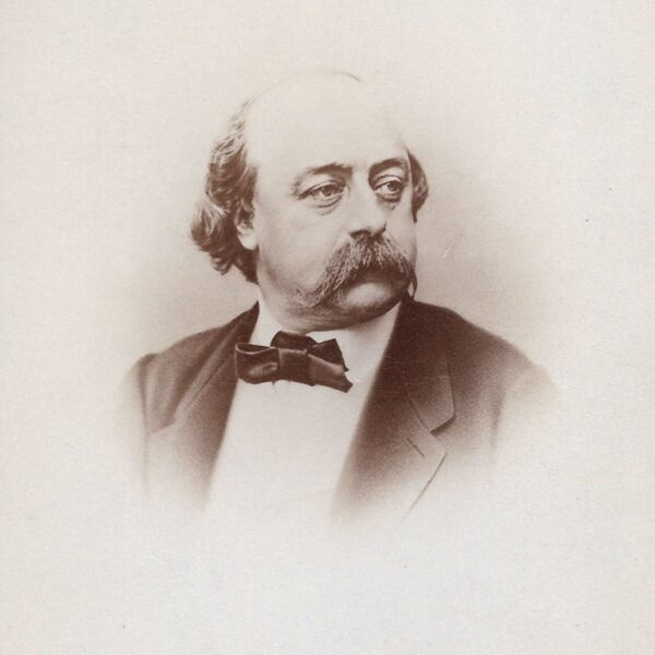 Rare portrait photographique de Gustave FLAUBERT par Nadar.