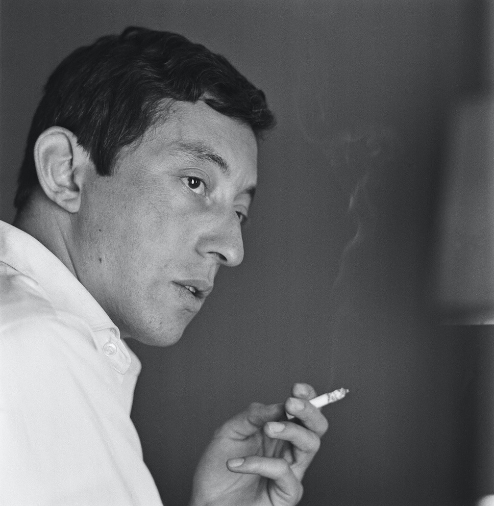 Photographie inédite de Serge GAINSBOURG par Nicolas Treatt. 1963.