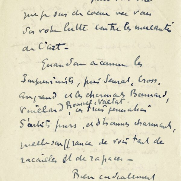 Paul SIGNAC - Le Douanier Rousseau et ses amis impressionnistes.