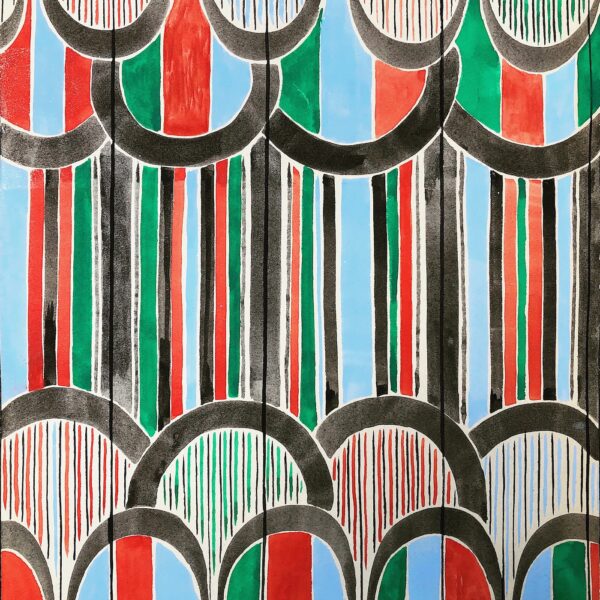 Les volutes fauvistes de Sonia DELAUNAY. Oeuvre originale.