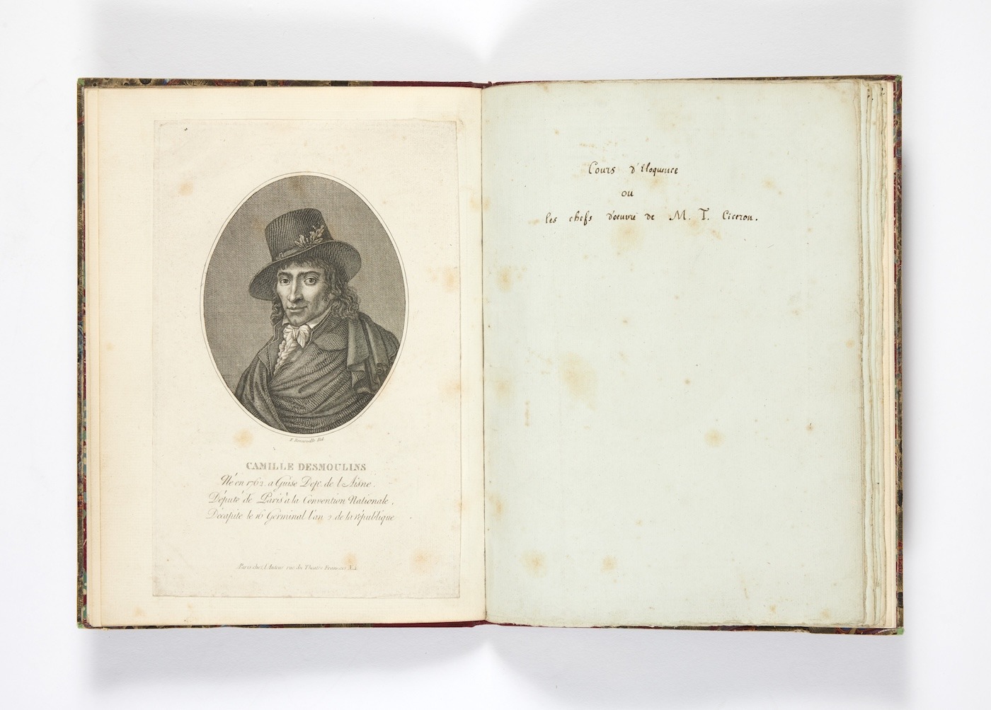 Camille DESMOULINS - Prezioso manoscritto autografo di 45 pagine.