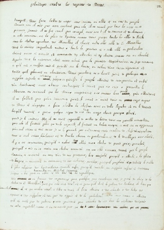 Camille DESMOULINS - Raro e prezioso manoscritto autografo di 45 pagine.