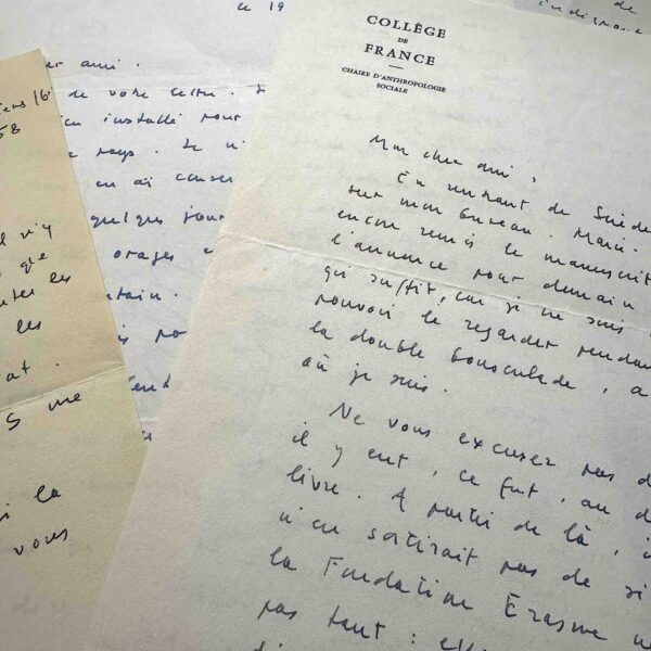 Claude LÉVI-STRAUSS - Ensemble de 109 lettres autographes signées.