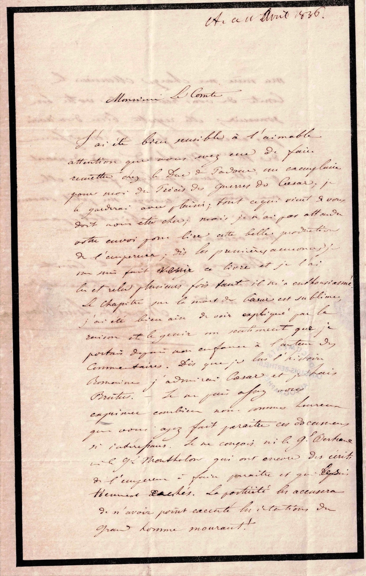 L'admiration du futur NAPOLÉON III pour son oncle NAPOLÉON Ier.