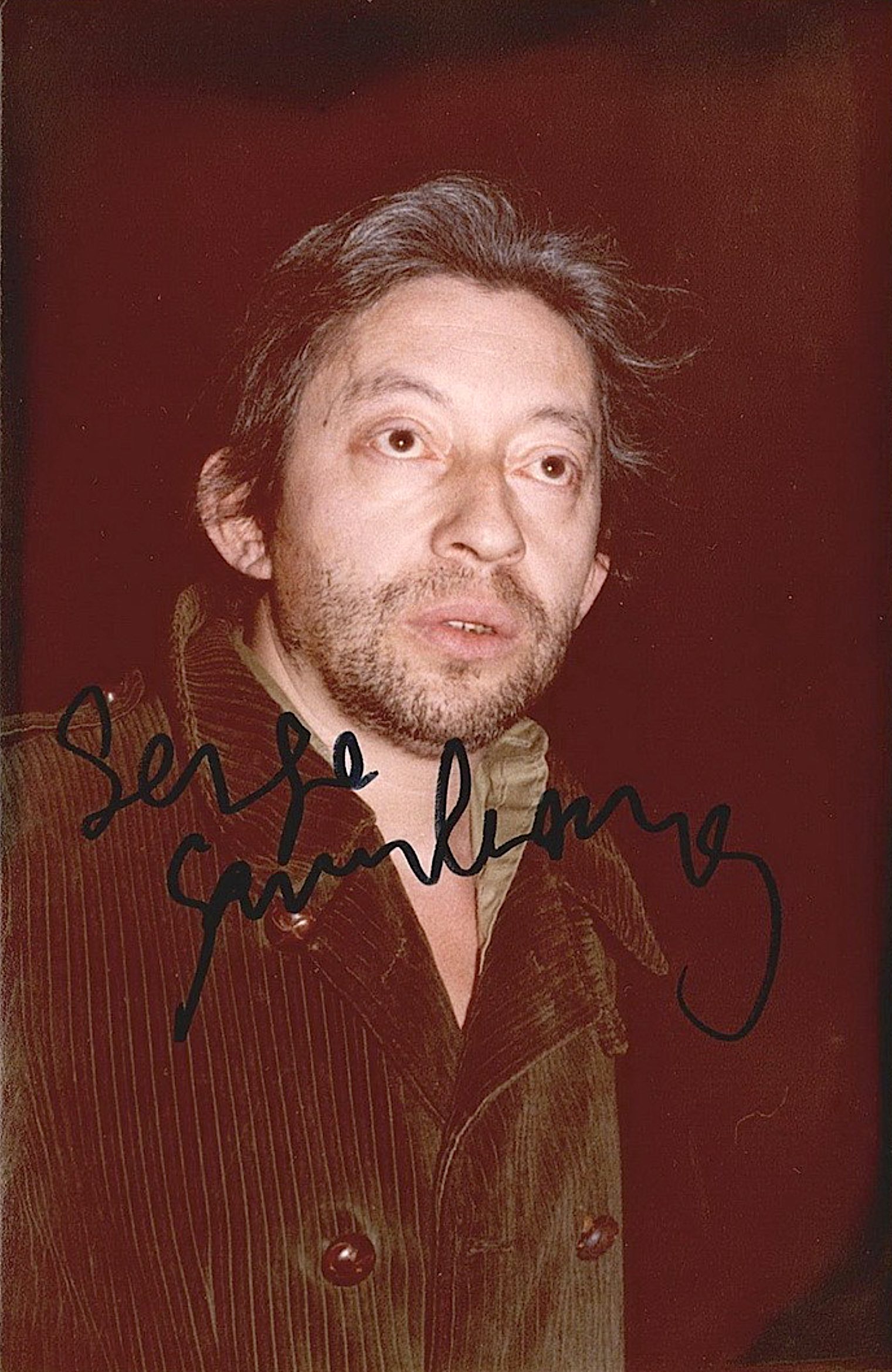 Serge GAINSBOURG - Original signiertes Foto - Paris. 1979.