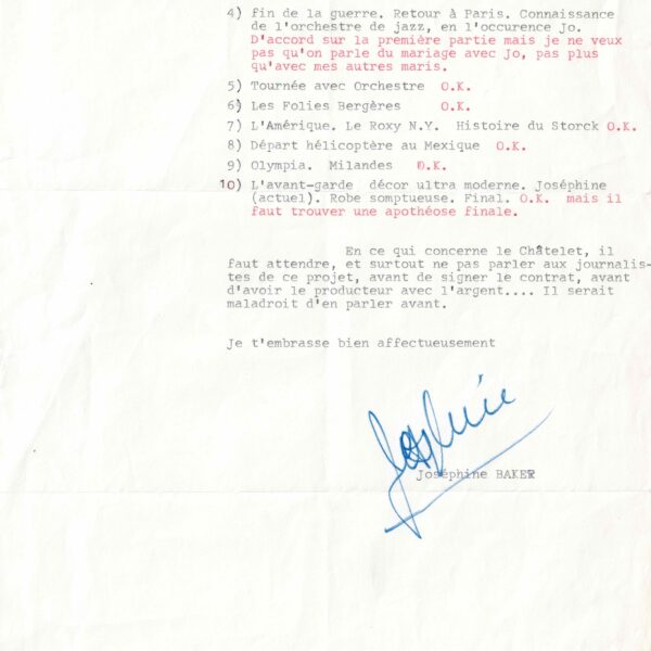 Josephine Baker looks back on her life in light of a theatrical project. 1971.