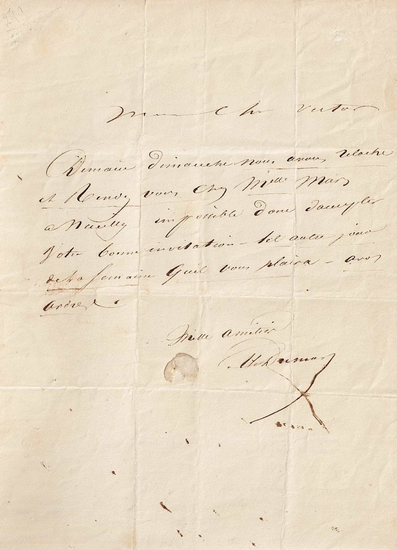 Alexandre Dumas steht unter dem Befehl seines Freundes Victor Hugo.