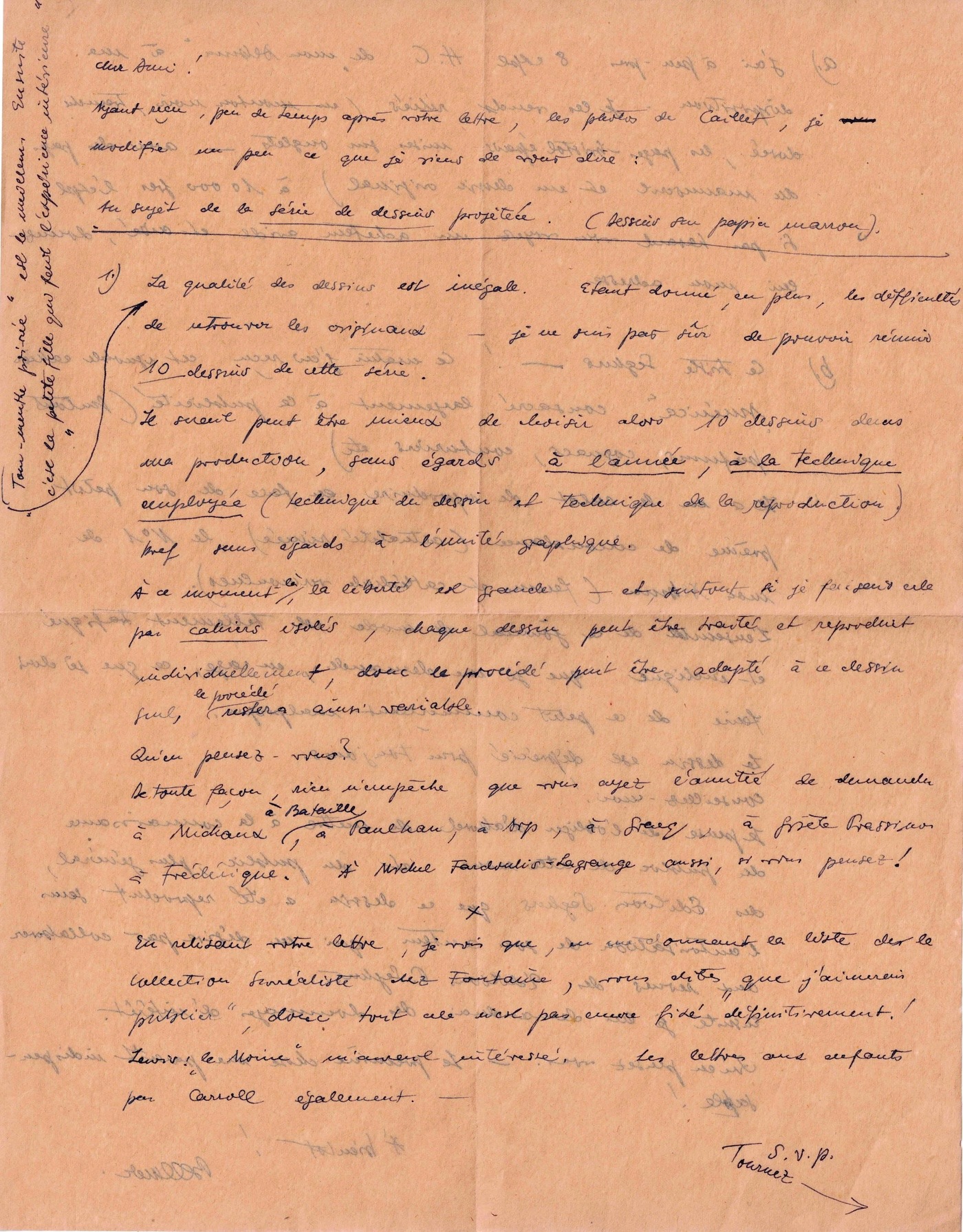 Hans BELLMER is looking for writers to accompany his drawings.