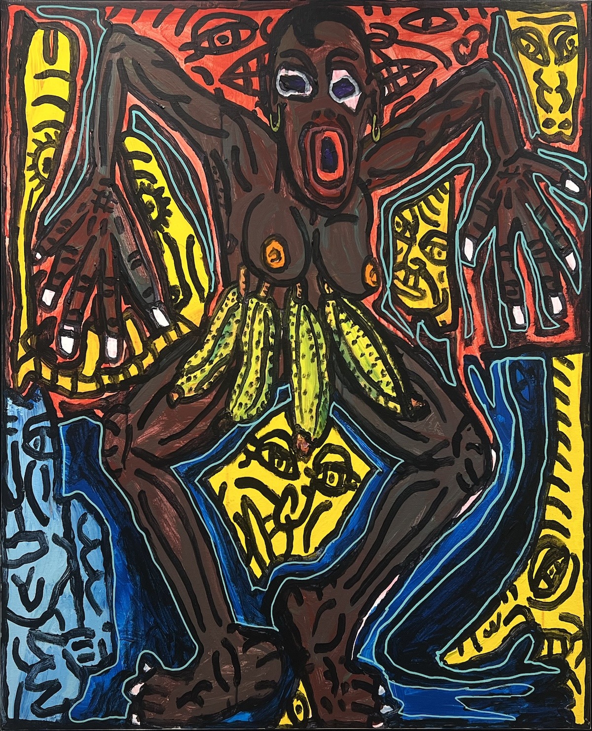 Robert COMBAS - Tríptico en homenaje a Josephine Baker. "Venus Negra".