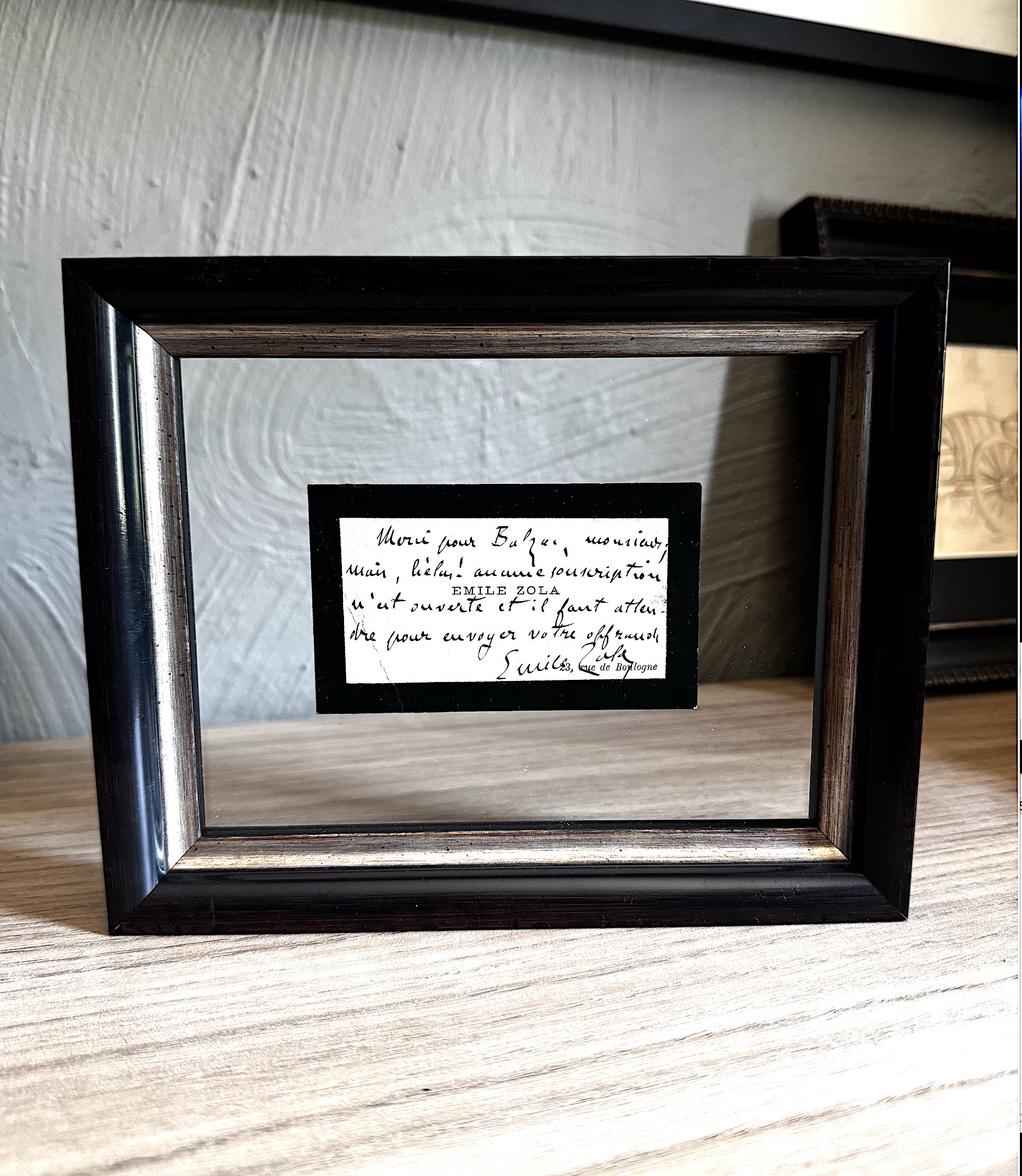 Émile ZOLA oeuvre à la mémoire d'Honoré de BALZAC.