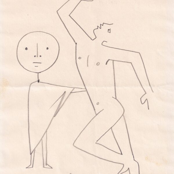 Jean Cocteau - Original drawing – "The Plague Oedipus Rex"