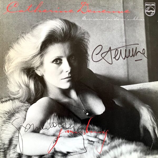 GAINSBOURG – DENEUVE - 33 tours signé - "Souviens-toi de m’oublier"