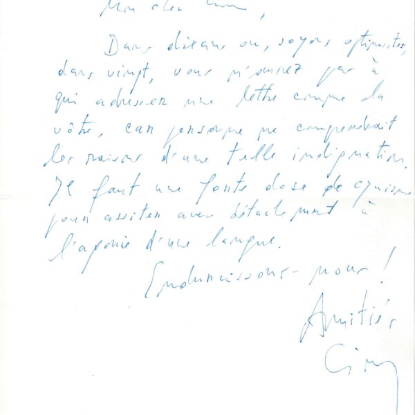 Emil CIORAN se désole de l'écroulement de la langue française.