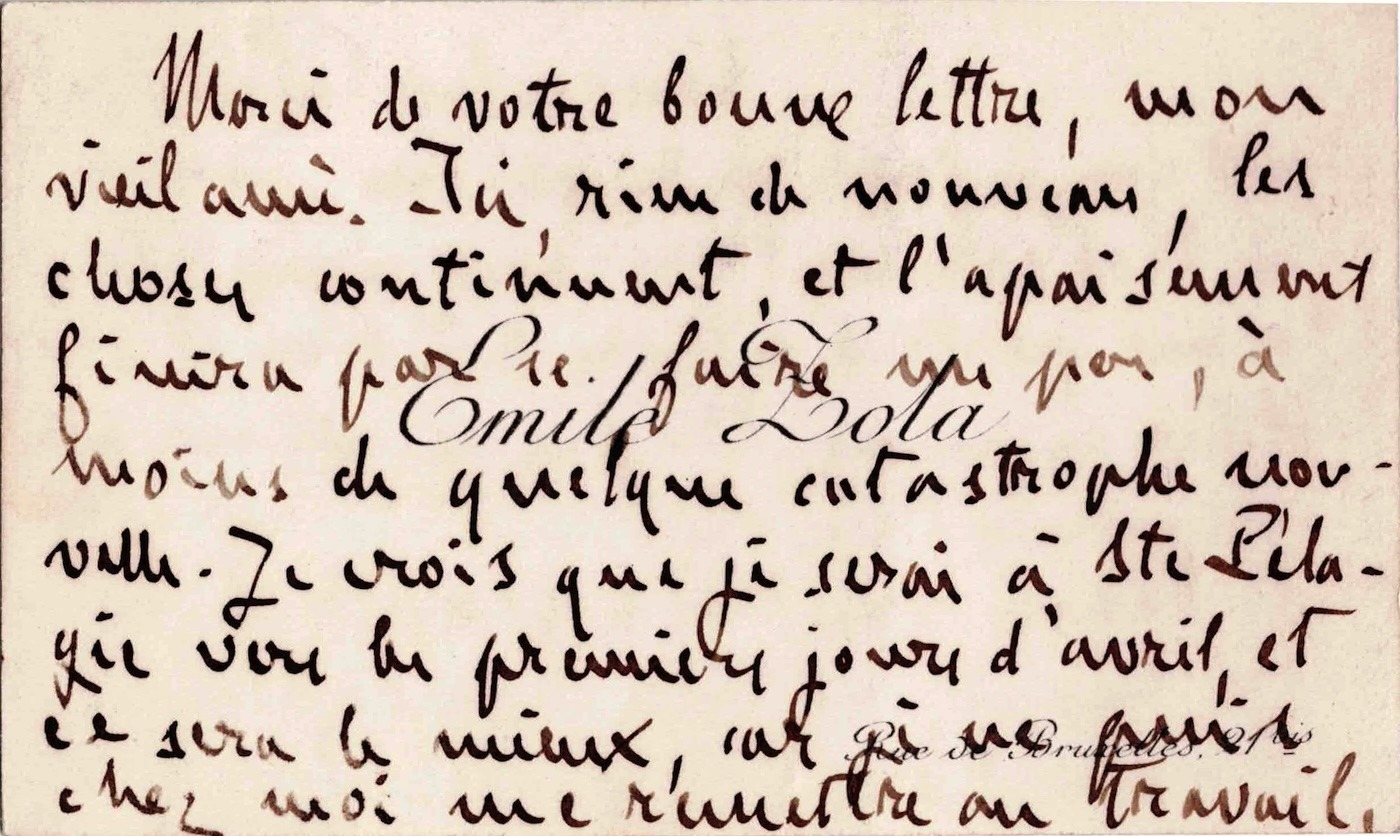 [Affaire Dreyfus] - Émile ZOLA à l'épreuve de la prison. Mars 1898.