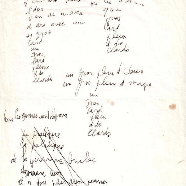 Serge GAINSBOURG écrit une chanson pour Zizi Jeanmaire. 1971.