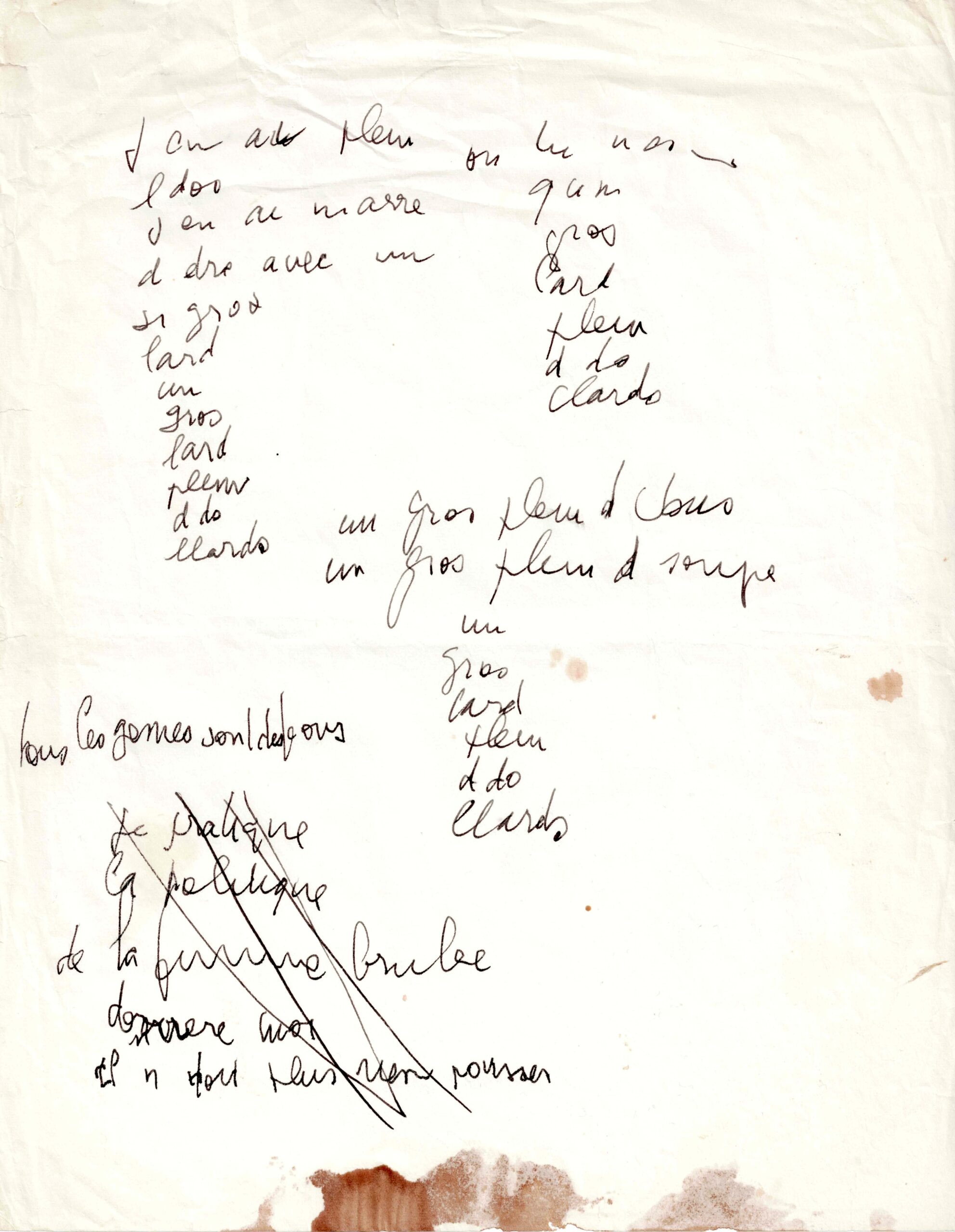 Serge GAINSBOURG écrit une chanson pour Zizi Jeanmaire. 1971.