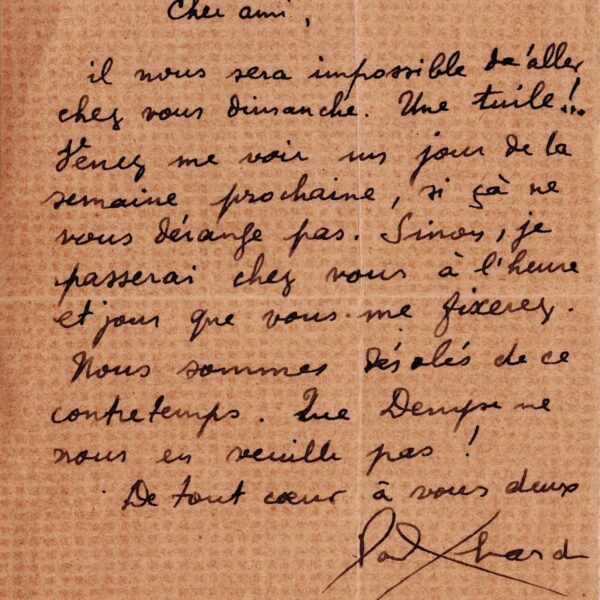 Paul ÉLUARD s'inquiète des futures publications de Salvador DALI.